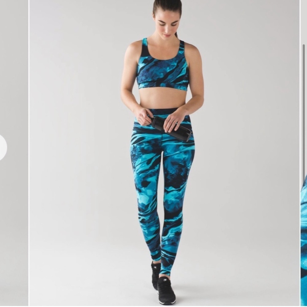 lululemon athletica Blue Patterned Leggings